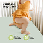 KeaBabies 2-Pack Baby Crib Sheets for Boys, Girls - 52x28 Viscose Derived from Bamboo Toddler Bed Sheets Neutral, Fitted Crib Mattress Cover for Standard Baby Bedding, Soft & Cozy (Sage)