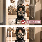 Momcozy Retractable Baby Gate, 33" Tall, Extends up to 55" Wide, Child Safety Baby Gates for Stairs, Doorways, Hallways, Indoor, Outdoor