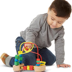 Melissa & Doug First Bead Maze - Wooden Educational Toy 4.2 x 7 x 8.6 inches ; 1.3 pounds