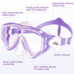 Seago Kids Snorkel Set Dry Top Snorkel Mask Snorkeling Gear for Kids Boys Girls Youth, No Leak Comfy Mouthpiece Anti-Fog 180° Panoramic View Scuba Diving Swim Pool Equipment Snorkeling Kit