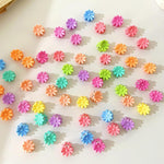 Mini Flower Hair Clips, 100Pcs Colorful Mini Baby Hair Clips, Daisy Flower Clips Pins Hair Barrettes Toddler Hair Accessories for Women Girls Kids Teens