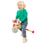 Battat – Classic Hobby Horse – Plush Stick Horse – Wooden Pole & Sensory Textures – Realistic Sounds – 2+ Years – Pony Pal