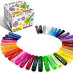 TBC The Best Crafts Paint Sticks,36 Classic Colors, Washable Paint, Non-Toxic, Tempera Paint Sticks for Kids and Students