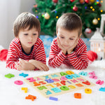Wooden Puzzles for Toddlers, ABC Alphabet Puzzle, Learning Toys, Preschool Learning Activities, Preschool Educational Toddler Puzzle for Gift Set