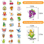 Noqlyur 200pcs Student Reward Fun Sticker Store, Motivational Bulk Stickers for Kids Classroom, Teacher Prizes for Students