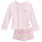 Gerber Baby Girls Rashguard Set Peonies 12 Months