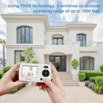 Baby Monitor with Camera and Audio, Portable Travel Baby Monitor with Screen, Baby Camera Monitor No WiFi, Night Vision, VOX Mode, 1000ft Long Range, Baby Safety Monitor