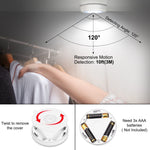 Mlambert 4 Pack Motion Sensor LED Night Light, Cordless Battery-Powered Stick-on Magnet Closet Lights, Safe Lights for Stairs, Cabinet, Cool White