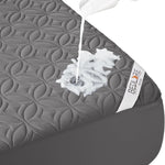 BEDLORE Waterproof Mattress Protector, King Size Mattress Pad with Deep Pocket 6"-18" Depth, Soft Noiseless Dirt-Proof Bed Mattress Cover Washable for Home, Bedroom, Hotel (Gray)