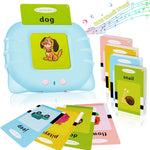 Talking Flash Cards with 224 Sight Words, Montessori Educational Learning Interactive Toddler Toys, Speech Therapy and Autism Sensory Toys, Blue