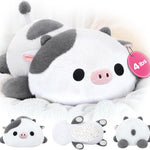 Mewaii 4 Lbs Weighted Stuffed Animals - Heavy Belly & Limbs, 23" Highland Cow Plush for a Realistic Hug, Super Soft Fluffy Plush Toy for Kids and Adults