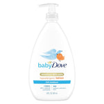 Baby Dove sensitive skin care lotion bottle on a white background