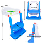 Cocomelon 1st Training Seat Step Up Potty, Upgrade Toddler Toilet Training Seat for Kids Boys Girls, 2 in 1 Potty Training Toilet, Splash Guard Anti-Slip Pad Step Stool