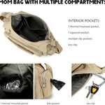 Puffer Crossbody Bags for Women Mom Large Diaper Bag Purse with Wipes & Trash Dispenser Cross Body Purses Messenger Bags
