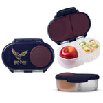 b.box Harry Potter Snack Box - Leakproof 2 Compartment Snack Containers for Kids, Mini Bento Box for Kids & Toddlers, Lunch Containers, Dishwasher Safe, BPA Free, PFAS Free, Ages 4m+, 1.75 Cup