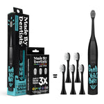 Made by Dentists Sonic X Electric Toothbrush – Rechargeable Kids Sonic Toothbrush, 8X Plaque Removal, 2 Speed Modes, 2-Minute Timer 6 Brush Heads Included, Tweens Ages 7+, Good Vibes Only Edition