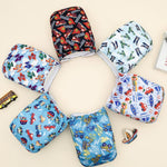 ALVABABY Baby Cloth Diapers 6 Pack with 12 Inserts Cloth Diaper Covers Adjustable Washable Reusable for Baby Girls and Boys 6DM135A