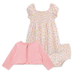 Little Me Clothes for Baby Girls' Tulip Knit Dress Set with Panty, Pink, 12 Months
