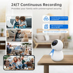 NoahTec Indoor Camera,1080P Pet Camera Baby Monitor,AI Motion Detection, 2-Way Talk, Night Vision, Siren, Compatible with Alexa