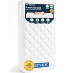 Pro Goleem Breathable Crib Mattress, 52”x28“ Dual-Sided Toddler Bed Mattress, 5" Thick Firm Foam & JPMA Certified, Comfort Jacquard Topper, Fits Standard Full-Sized Baby Cribs & Toddler Beds