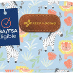 KeepGoing Small Travel First Aid Kit Kids – 60 Pc. Mini First Aid Kit for Purse, Diaper Bag, & Backpack with Latex-Free Bandages – 4 Oz., & 4.5 x 3.5 x 2 in, TSA-Approved