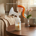 Hygeia Manual Breast Pump | One-Hand Use | Lightweight & Portable | BPA-Free | Comfortable, Quiet Suction | Includes 24mm & 28mm Flanges
