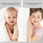 Dream On Me Asheville 4” Firm Fiber Crib & Toddler Bed Mattress, Dual-Sided, Waterproof, Greenguard Gold Certified, Lightweight, Reversible Design, Grey Embossed Vinyl Cover