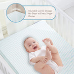 voomf Mini Crib Mattress, 38x24X4 Inch Dual Sided Comfort Memory Foam Portable Crib Mattress, Soft Breathable Baby Mattresses for Mini and Portable Cribs with Machine Washable Cover