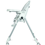 Peg Perego Prima Pappa Zero 3 - High Chair - for Children Newborn to 3 Years of Age - Made in Italy - Linear Grey (White & Grey)