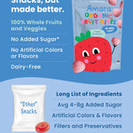 Amara Organic Fruit Bites Sweet Strawberry - No Added Sugar, Dairy-Free, Nut-Free Healthy Fruit Snacks, Made with Organic Whole Foods, Allergy-Friendly Healthy Fruit Snacks for Kids - 21g 6PK
