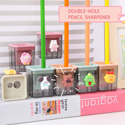 2PCS Pencil Sharpener, 2PCS Pencil Sharpener, Lip Liner Sharpener, sharpened Pencil, Children's Pencil, Office Supplies, School Supplies, School Halloween Gifts, Christmas Gifts (Xiaobai)