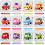12 Pcs Pull Back Cars Set Toys for 1 2 3 Year Toddlers, Baby Car Toys for 6-12-18 Months, Construction Vehicle Racing Car Set, Baby Toys for 1 2 Year Old Boy, 1st Birthday Gift for 1 2 3 Year Old Boys