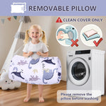 Toddler Nap Mat with Pillow 50''*20'' Portable Toddler Sleeping Bag, Soft Nap Mats for Preschool Nursery, Kindergarten, Travel, Boys and Girls