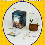 WANIDEA Cute Ghost Night Light, Warm Light Rechargeable Stepless Dimming Night Lights for Bedroom, Cute Little Buddy Ghost Anime Gifts, Funny Kids Room Decor for Teen Girls
