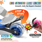 Kick Scooter for Kids 3-7 Age - Three Wheel Light Up Scooters, Lean to Steer,Foldable,Stable Dual Rear Wheels, Adjustable Height, for 3-5,5-7 Year Old Girls Boys Up to 120 Lbs