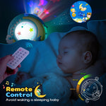 Mini Tudou Baby Musical Mobile Crib with Music and Lights, Timing Function, Projection, Take-Along Rattle and Music Box for Babies Boy Girl Toddler Sleep
