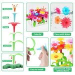CENOVE Birthday Toys Gifts for 3 4 5 Years Old Toddler Girls Boys,Flower Garden Building Toy STEM Educational Activity Preschool Easter Gift for Kids Age 2-4 Easter Basket Stuffers(130 Pcs)