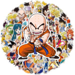 Cool Classic Anime Dragon and Ball Stickers for Water Bottles,Laptop,Birthday Party Supplies Party Decorations Party Favors (Black)