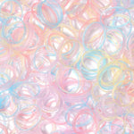 Youxuan Mini Hair Elastics for Girls Transparent Rubber Bands, 1000 PCS, Multi Color