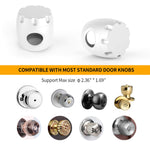 Uxoz Door Knob Safety Cover, 4 Pack Baby Safety Door Handle Cover, Screw Thread Design, Reusable, Reliable Solution to Prevent Kids from Popping Off the Covers