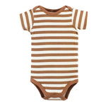 Hudson Baby Unisex Baby Cotton Bodysuits, Brown Navy Mamas Boy 5-Pack, 12-18 Months
