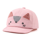 JANGANNSA Baby Hat Infant Toddler Sun Cap Boys Girls Baseball Caps Cartoon Fox Spring Summer 3-18 Months (Pink Fox)