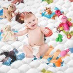 Baby Play Mat for Floor Playpen - 50" X 50" Playpen Mat,Thick One-Piece Crawling, Odorless Floor Mat, Non-Slip Cushioned Baby Playmat for Infants,Babies,Toddlers. Foldable and Machine Washable