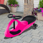 Wiggle Car - Ride on Toy for Ages 3 and Up - Toddler Ride on Toys with no Batteries, Gears or Pedals Just Twist, Wiggle, and Go by Lil’ Rider (Pink)