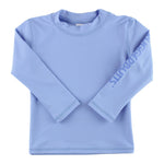 RUGGEDBUTTS Periwinkle Blue Long Sleeve Logo Rash Guard - 2T