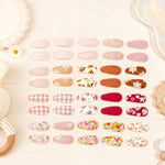 CÉLLOT 42Pcs Baby Hair Clips, Infant Girl Hair Accessories, 1.5" Mini Hair Clips, Printed Anti-Slip Snap Barrettes, Waterdrop Design Hairpins, Toddler Girl Hair Accessories（A）
