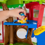 Fisher-Price Little People Toddler Musical Toy Swing & Share Treehouse Playset with 3 Figures for Pretend Play Ages 1+ Years