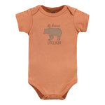 Hudson Baby Unisex Baby Cotton Bodysuits, Forest Deer 5-Pack, 3-6 Months