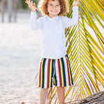 RUGGEDBUTTS® Baby/Toddler Boys White Long Sleeve Rash Guard - 18-24m