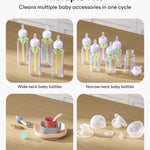 MAMAPRO Baby Bottle Washer Pro, Sterilizer & Dryer — Wash 6 Bottles at Once, All-in-One Cleaner for Bottles, Pump Parts & Baby Essentials – Replaces Hand Washing, Time-Saving for Busy Parents